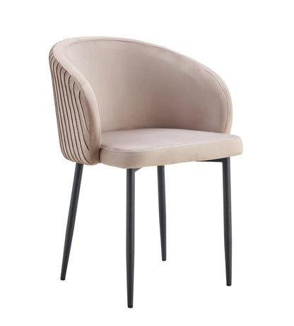 Chaise - CARLA - velours moka