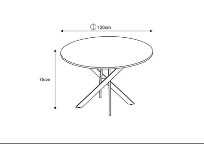 Table repas - MIRA - céramique - 120x75