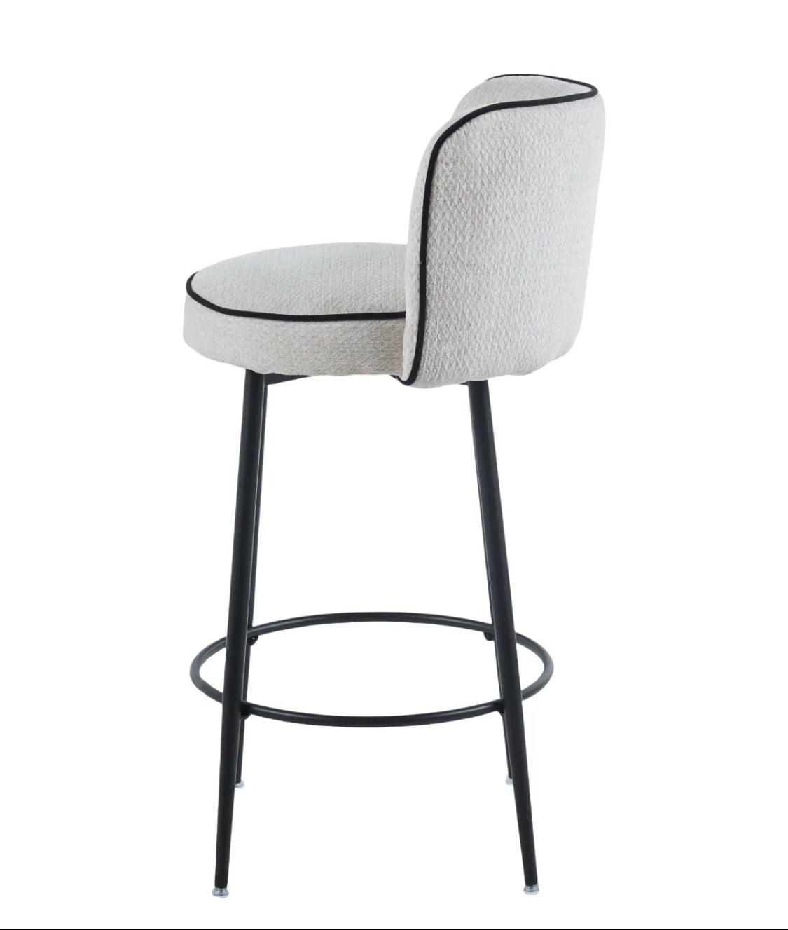 Tabouret de bar - ELFI - blanc