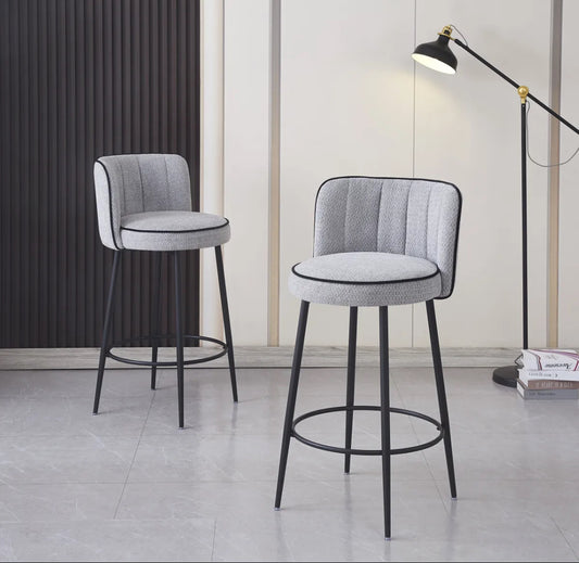 Tabouret de bar - ELFI - gris