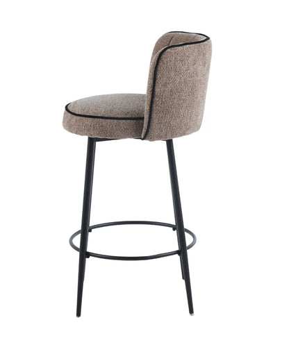 Tabouret de bar - ELFI - taupe