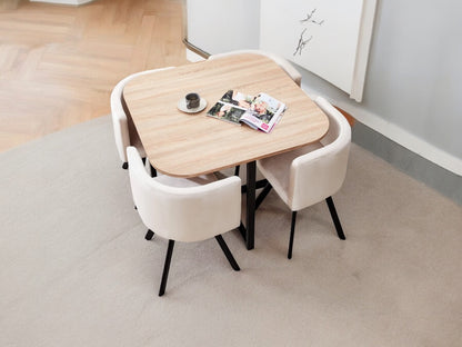 TABLE MELDA AVEC 4 chaise